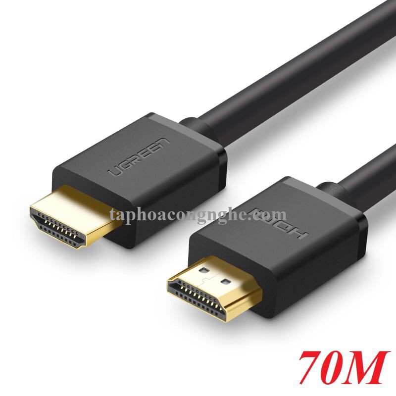Ugreen 40594 70M màu Đen Cáp tín hiệu HDMI chuẩn 1.4 hỗ trợ phân giải 4K * 2K HD104 30040594